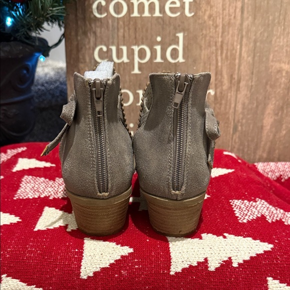 Very G Taupe Perforated Ankle Booties - Picture 5 of 6